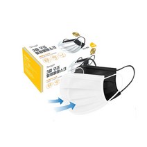 국산 마스크 100매 화이트 블랙 일회용 황사마스크 미세먼지, 블랙(100매)