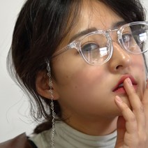 플랍 여성 남성 공용 뿔테 투명 블랙 실버 콤비 안경테