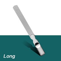 투명아크릴 미술용품점 디자인마카 미술물통 전문 양면 네일 파일 스테인레스 스틸 사포 샌딩 그라인딩 폴리싱 매니큐어 케어 도구, [02] Long