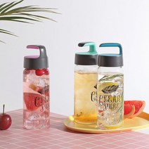 메이슨 내열유리 보틀380ml(3color), 핑크, 색상:핑크|사이즈:.