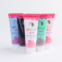 제이포니 데코덴 크림 25색 50g 깍지 무료 증정, 01.화이트