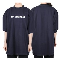 [발렌시아가] NO COMMENT 오버핏 반팔 (684155 TLVG3 3967)
