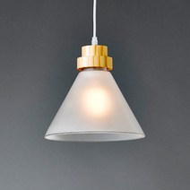LED 식탁등 에모드 1등 우드 펜던트 카페 매장조명, 갓 색상 불투명
