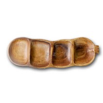 IS 아카시아 완두콩 나눔 접시 4절, 본상품선택