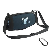 JBL 차지5 전용 실리콘 하우징 범퍼 케이스   어깨 스트랩   카라비너, BLACK