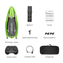 원격 제어 보트 물 레이싱 스피드 잠수함 수중 드론 전기 서핑 보드 rov 완구, 06 1 green battery