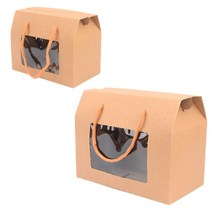 투명창 끈손잡이박스 크라프트 선물상자 돌답례품 디저트포장