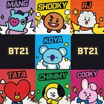 [에이블]BT21캐릭터 DIY 보석십자수 코믹시리즈 7종 25X25, BT21 DIY 큐빅코믹 _SHOOKY