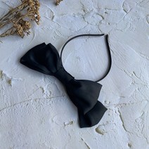 워더미 여성용 제니픽 빅리본 공단 헤어밴드 머리띠 3개 세트 F243