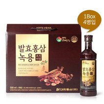 대한홍삼 발효 홍삼 녹용 프리미엄 4p, 1개, 2000ml