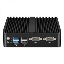 팬리스 미니 PC IPC 인텔 셀러론 J4125 듀얼 기가비트 이더넷 RS232 HDMI VGA mPICE WiFi 4G LTE 4x USB 지원 윈도우 리눅스, 8G RAM 128G SSD WiFi, Intel Pentium 3805U