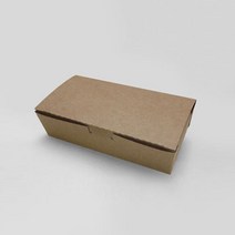 종이도시락 김밥 튀김 사이드 포장 일회용도시락 크라프트 1호 제이팩 [100ea], 100개입×1개, 1개
