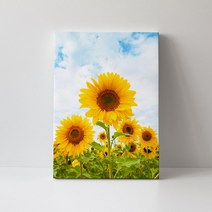 풍수아트 01.[I]SUF-가족 건강기원 해바라기 | 원목액자 20호 [72.7x53cm]