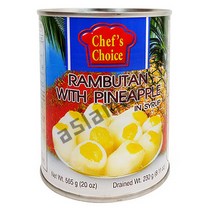 태국 쉐프초이스 람부탄 파인애플 열대과일 통조림 565g rambutan, 1개