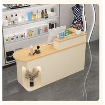 안내데스크 인포데스크 카운터데스크 프론트데스크 카운터테이블, 전체 크림