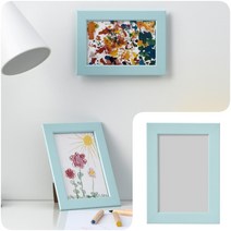 이케아 탁상 벽걸이 액자 라이트블루 10x15 포토 프레임 사진 그림 장식 인테리어 소품 심플 모던 깔끔한 책상 테이블 데스크 월 홀더 매장 카페 FISKBO 피스크보 게시물 앨범