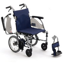 미키메디칼 의료용 알루미늄 휠체어 CRT-4 (9.8kg), 360mm