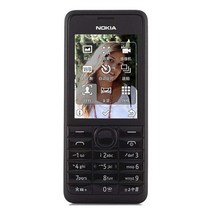 노키아 301 언락폰 WCDMA 2.4 "듀얼 SIM 카드 3.2MP 쿼티 키보드 사용 휴대 전화, 02 Dual sim cards, 01 Black