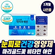 식약청인증 루태인지아잔틴아연 비타민a 블루베리 결명자 마리골드꽃 눈 침침할때 피로회복 노화 노안 루테인 류태인 루데인 뉴테인 눈테인 로테인 눈태인 뉴태이눈 뉴태인 lutein, 눈영양제_1개_3개월_사은품