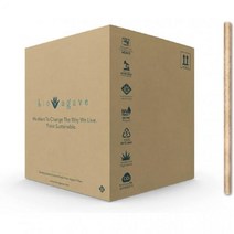 BIO AGAVE - 2400팩 생분해성 21 6cm(8 1/4인치) 표준 빨대 용설란 섬유로 제작 식물 기반 친환경 제품 음료 재사용 가능한, 일반 사이즈-포장 안 됨 (빨대 2400개)