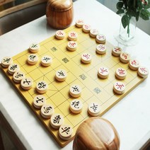 프로바둑 프로바둑판세트 [두께1.6cm]심플 바둑통 바둑알 프로기사 추천 바둑판세트, 나무장기알(중국식)+장기알(한국식)1+1(바둑판x)