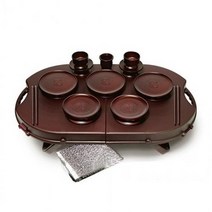 휴대용 제기세트 차례상 성묘용제기 휴대용제사상, 14p 세트(돗자리포함)