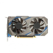 GTX1050TI 2GB DDR5 128BIT 그래픽 카드 서비스 수명 듀얼 팬 디자인 PC 액세서리 설치 필수 카드 1 세트, Grey