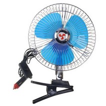 DC 12V/24V 미니 전기 자동차 팬 저소음 클립-온 25W 여름 냉각 트럭 차량 바람 공기 냉각기 컨디셔너 팬 차량용 조절기, 중국, 12V