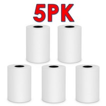 휴대용 라벨링 기계 ZM03 열전사 프린터 무선 영수증 58mm 휴대 전화 안드로이드 POS PC 포켓 빌 메이커, 5Rolls Paper, EU 플러그