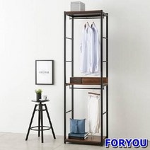 ForU50 스토리홈 리코 드레스룸 행거 서랍장 수납장 장롱 선반, 오크브라운, 상세페이지 참조