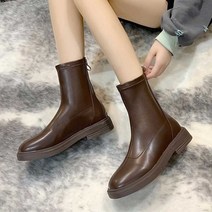 여자 새내기룩 코디 봄가을 데일리 지퍼 스타일 부츠 새내기룩코디 20대캐주얼코디 롱치마원피스부츠