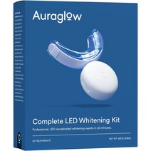 오라글로우 Auraglow LED 조명 치아 미백 키트, LED 조명 오라글로우 치아 미백 키트