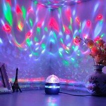 레이져프로젝터 움직이는 무대조명 램디스코 볼 라이트 DJ 크리스마스 프로젝터 스트로브 파티 음악 자동차, 02 Red_01 Crystal Cover