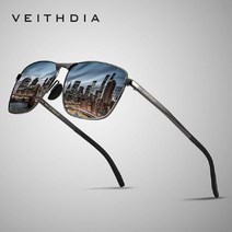 고급선글라스 VEITHDIA브랜드 남성용 빈티지 스포츠 선글라스 편광 UV400 렌즈 안경 액세서리 여성용 야외 선글라스 V2462