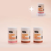 [3+1] 뉴제스트피 프로틴 식물성 완두콩 단백질 파우더, 초코맛, 딸기맛, 딸기맛