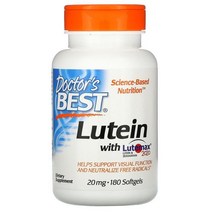 닥터스 베스트 Lutemax 2020 함유 루테인 20mg 소프트젤 180정, 1PACKAGE, 상세설명참고