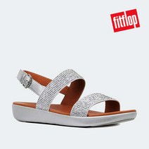 핏플랍 [공식판매처] 바라 크리스탈 백스트랩 샌들 SILVER
