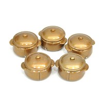 파스텔크래프트 미니어처소품 청동색 미니냄비(5개입) 3x2cm J-06-204
