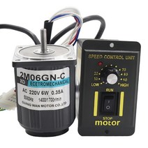 220V (AC 모터 + 속도 조절기) 6W 단상 마이크로 고속 1400rpm-2800rpm 조정할 수 있습니다 CW, 02 2800rpm