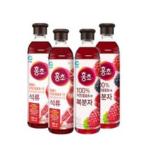 청정원 홍초 석류 900ml * 2개입 + 청정원 홍초 복분자 900ml * 2개입, 1세트