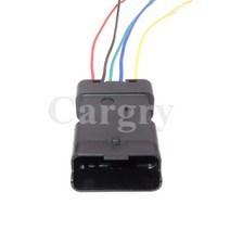 자동차 1 Set 6P 211PC069S0049 자동 오일 펌프 플매트 카펫 러그 스로틀 와이어 케이블 소켓 푸조 시트로엥 211PL069S0049, [04] 1 Set with Wires