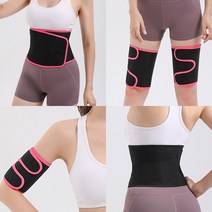 트루픽 다이어트 사우나 벨트 부위별 땀 밴드 헬스벨트 종아리 팔뚝 허벅지 뱃살 둘레감소 여름준비, 지퍼형 복부 L/XL