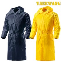 OTK-R5002 신사용 코트우의 곤색 노랑색 다용도 안전용 경비용 등산 낚시 작업 비옷 우비 태광