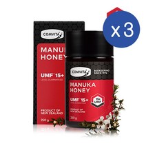 콤비타 마누카 꿀 UMF 15+ 250g Comvita Manuka Honey 3팩
