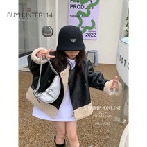 아동 인조 무스탕 가죽쟈켓 뽀글이안감 가죽점퍼