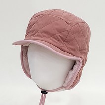 퀼팅 포근 털 귀달이 모자 남녀공용 방한모자