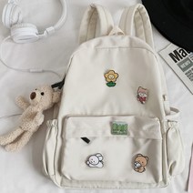여성백팩 여성 나일론 귀여운 곰 배낭 여학생 가방 소녀 인형 책 패션 유행