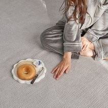 슬립스파 정전기 없는 모달 벨로아 겨울 극세사 침대패드 목화솜패드 슈퍼싱글 퀸 킹, 모달벨로아 목화패드(K)-베이지