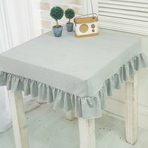 러블리하우스 식탁보 맞춤커버, 연그레이색, 6인용 식탁보