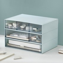 책상 사무용품 정리 미니 서랍장/소형 보조 수납함, 화이트1칸